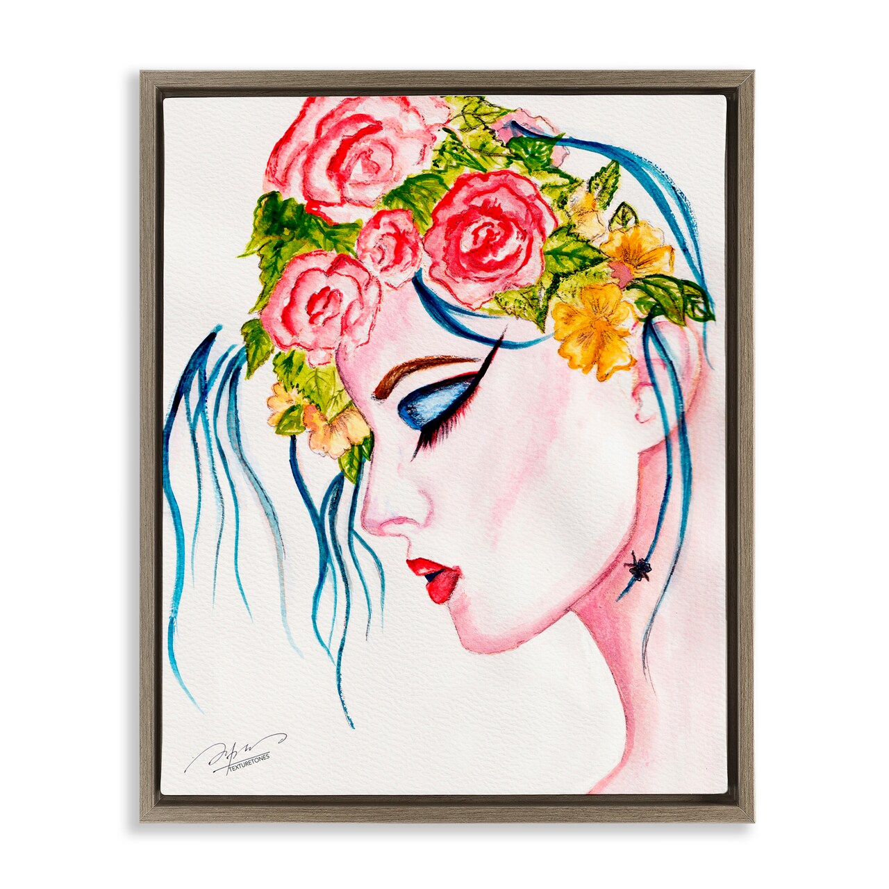 Stupell Industries Elegant Feminine Abstraction Floating Frame By Texturetones